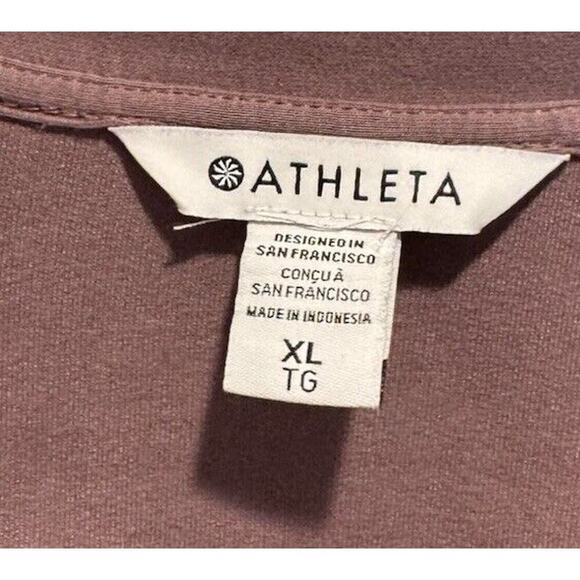 Athleta Women’s Size XL Purple Light Retroterry Wrap Sweater Lounge Comfy Top - Picture 6 of 7